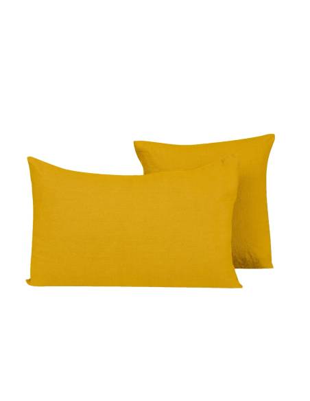 Housse de coussin en lin PROPRIANO / PORTICCIO Harmony - Haomy Safran