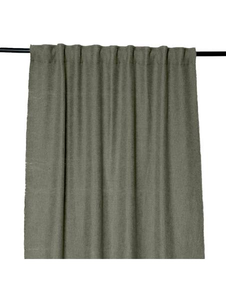 Rideaux passe tringle CALIFORNIA Harmony - Haomy Kaki