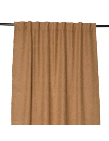 Rideaux passe tringle CALIFORNIA Harmony - Haomy Tabac