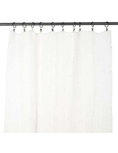 Rideaux en lin anneaux et pince FLORENCE Haomy | Madeleine Déco