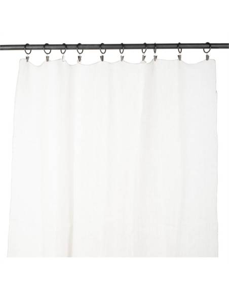 Rideaux en lin anneaux et pince FLORENCE Haomy | Madeleine Déco