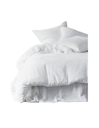 Housse de couette en gaze de coton MYKONOS Harmony - Haomy blanc