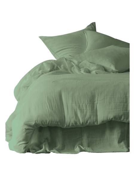 Drap housse  en gaze de coton MYKONOS Harmony - Haomy | Madeleine Deco