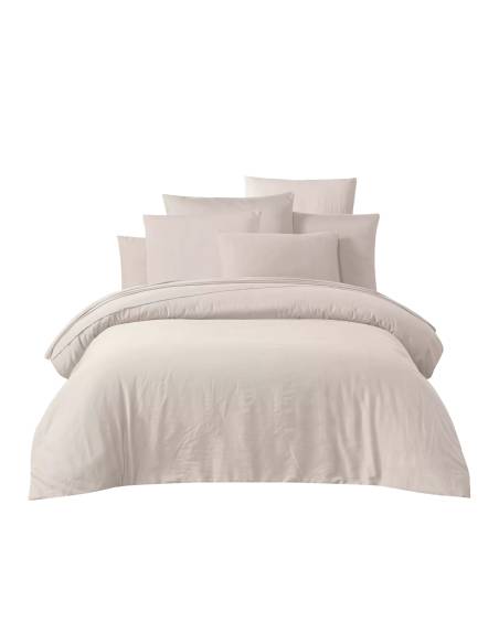 Taie d'oreiller en satin de coton lavé TALOA Harmony - Haomy | Madeleine Deco