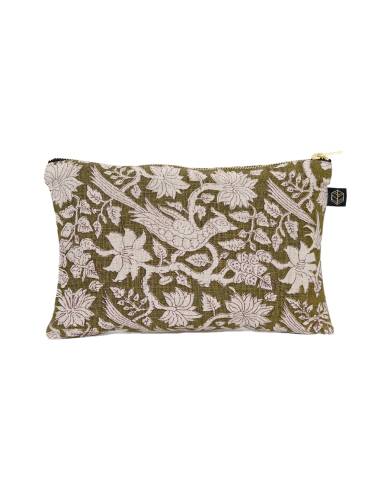 Trousse en lin imprimé JAIPUR Harmony - Haomy | La Madeleine Déco