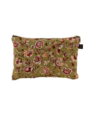 Trousse en lin imprimé SAMARA Harmony - Haomy | La Madeleine Déco