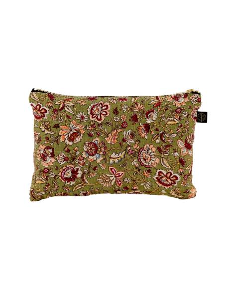 Trousse en lin imprimé SAMARA Harmony - Haomy | La Madeleine Déco