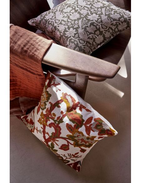Housse de coussin lin et coton BALI Harmony - Haomy