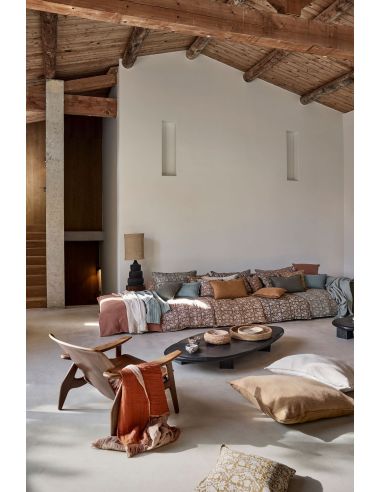 Housse d'édredon en lin JAIPUR Harmony - Haomy