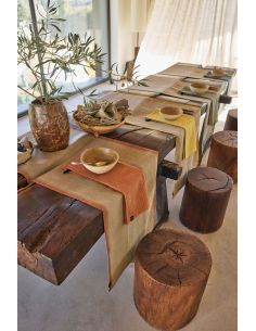 Torchon lin et coton PIANA Harmony - Haomy