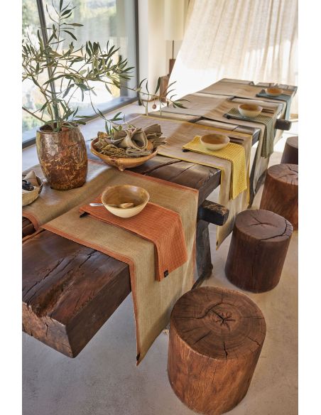 Torchon lin et coton PIANA Harmony - Haomy