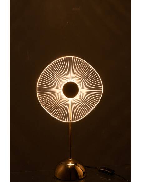 Lampe à poser dorée FLEURS led | La Madeleine Déco