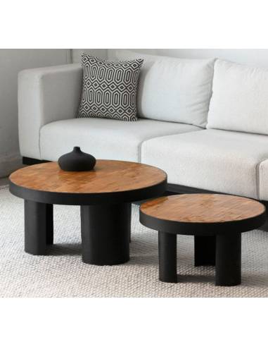 Table basse en zellige ocre | La Madeleine Déco