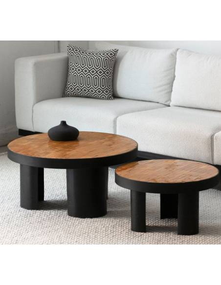 Table basse en zellige ocre | La Madeleine Déco