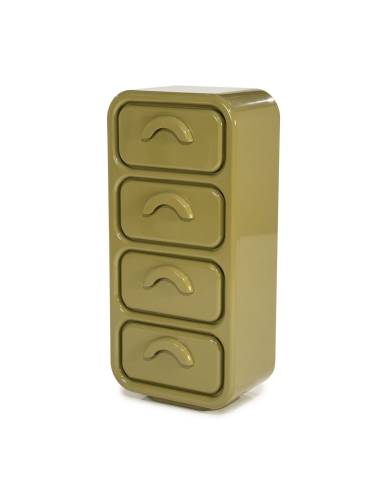 Commode haute brillante GUBBY | La Madeleine Déco