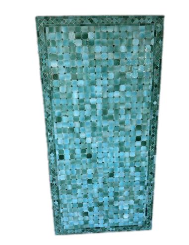 Table de jardin mosaïque ZELLIGE turquoise | La Madeleine Déco