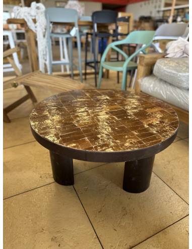 Table basse en zellige ocre | La Madeleine Déco