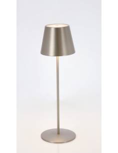 Lampe rechargeable ETNA en métal ETNA argenté | La Madeleine Déco 2