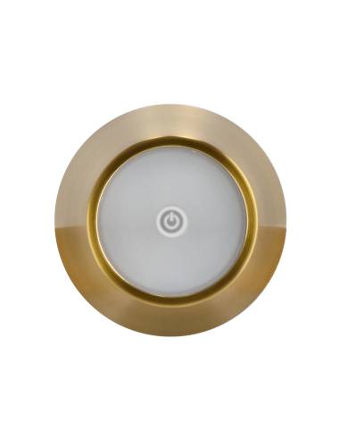 Lampe rechargeable ETNA en métal doré | La Madeleine Déco