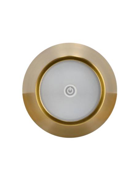 Lampe rechargeable ETNA en métal doré | La Madeleine Déco