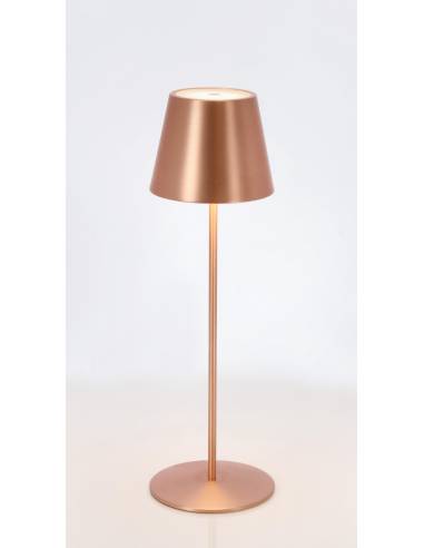 Lampe rechargeable ETNA en métal cuivré | La Madeleine Déco