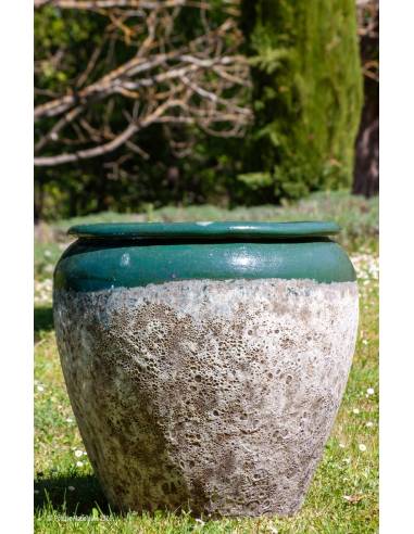 Grand vase de jardin patiné | La Madeleine Déco