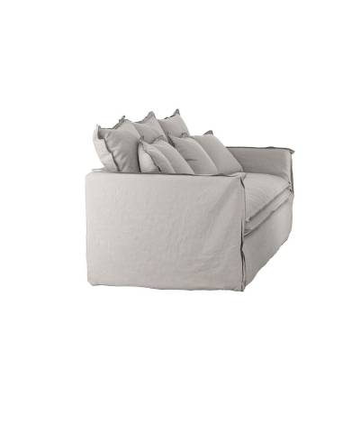 Canapé droit en lin COSY | La Madeleine Deco