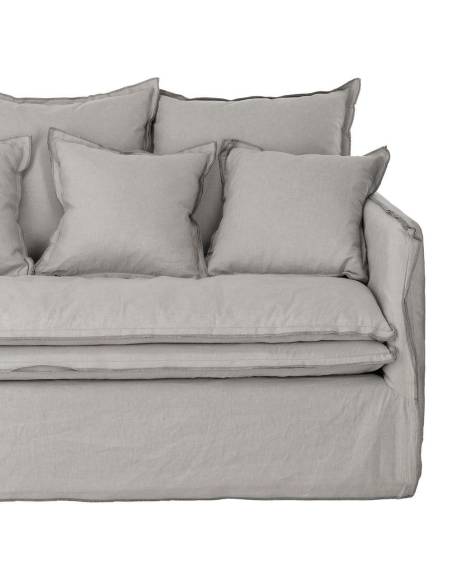 Canapé droit en lin COSY | La Madeleine Deco