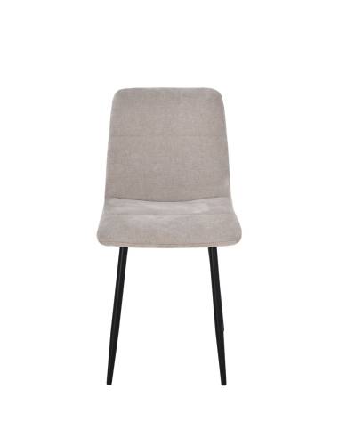 Chaise en tissu SANDY pied fer | La Madeleine Déco