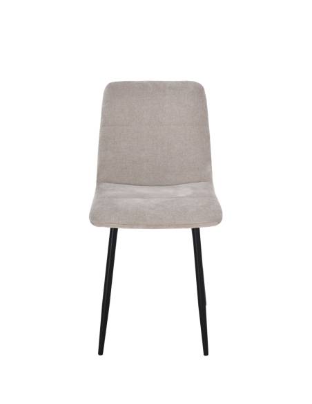 Chaise en tissu SANDY pied fer | La Madeleine Déco