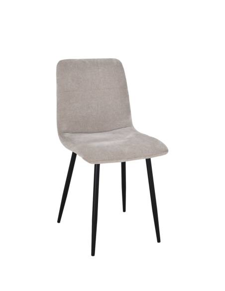 Chaise en tissu SANDY pied fer | La Madeleine Déco