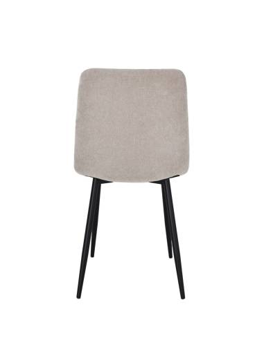 Chaise en tissu SANDY pied fer | La Madeleine Déco