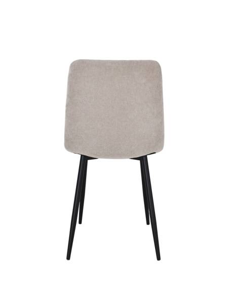 Chaise en tissu SANDY pied fer | La Madeleine Déco