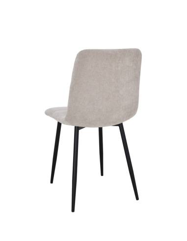 Chaise en tissu SANDY pied fer | La Madeleine Déco