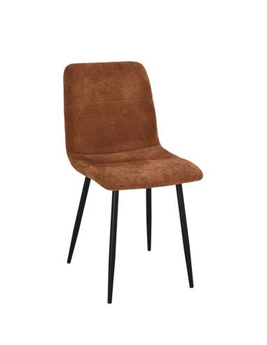 Chaise en tissu SANDY pied fer | La Madeleine Déco