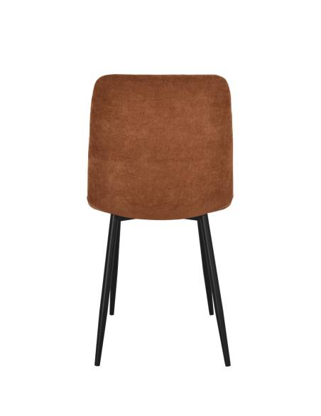 Chaise en tissu SANDY pied fer | La Madeleine Déco