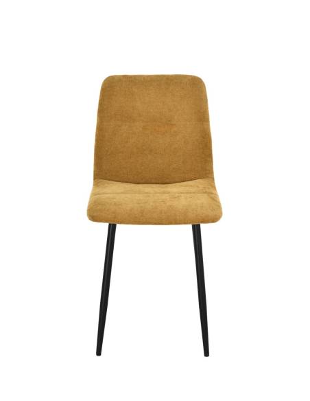 Chaise en tissu SANDY pied fer | La Madeleine Déco