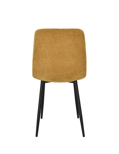 Chaise en tissu SANDY pied fer | La Madeleine Déco