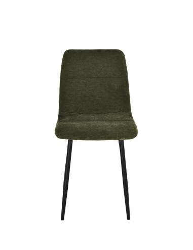 Chaise en tissu SANDY pied fer | La Madeleine Déco