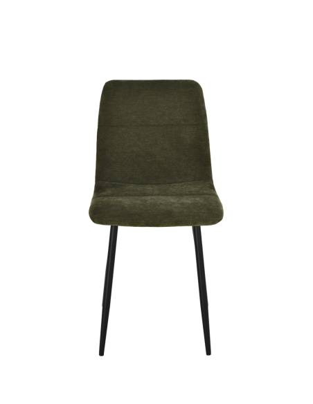 Chaise en tissu SANDY pied fer | La Madeleine Déco