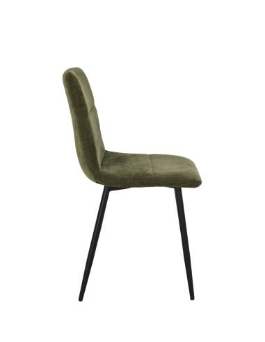 Chaise en tissu SANDY pied fer | La Madeleine Déco