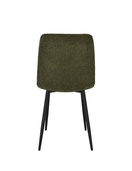 Chaise en tissu SANDY pied fer | La Madeleine Déco