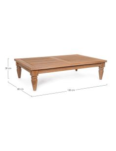 Table basse de jardin en teck BALI 2