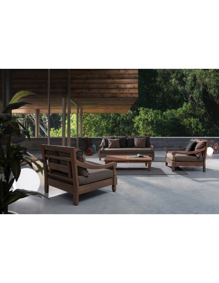 Table basse de jardin en teck BALI