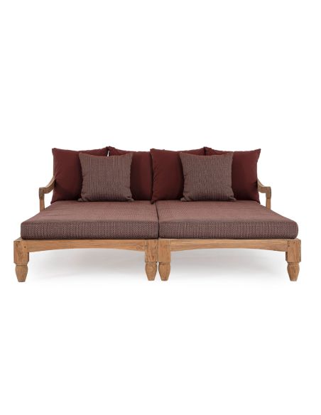 Lounge bed de jardin en teck BALI