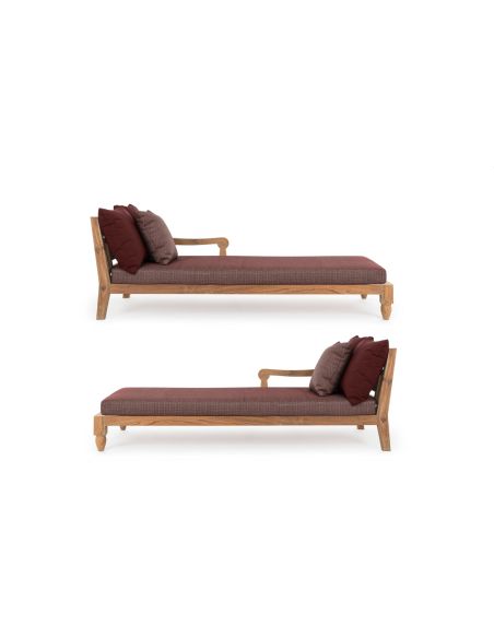 Lounge bed de jardin en teck BALI
