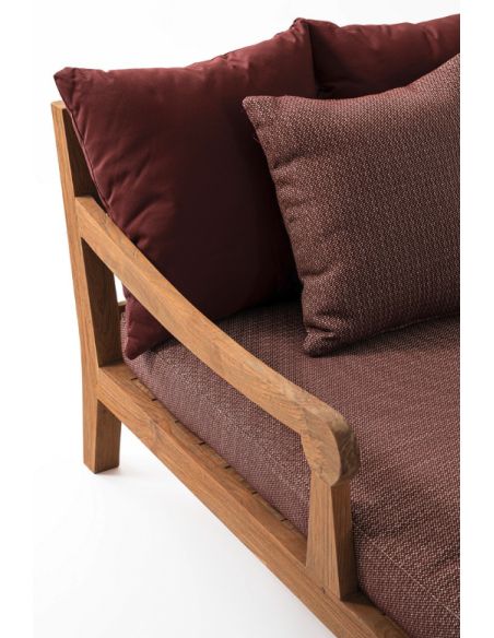 Lounge bed de jardin en teck BALI