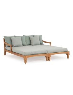 Lounge bed de jardin en teck BALI 2