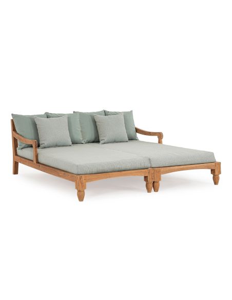 Lounge bed de jardin en teck BALI