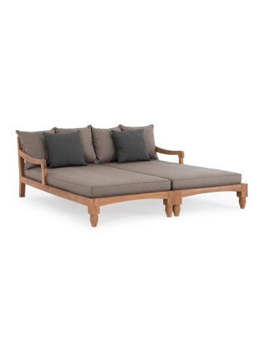 Lounge bed de jardin en teck BALI